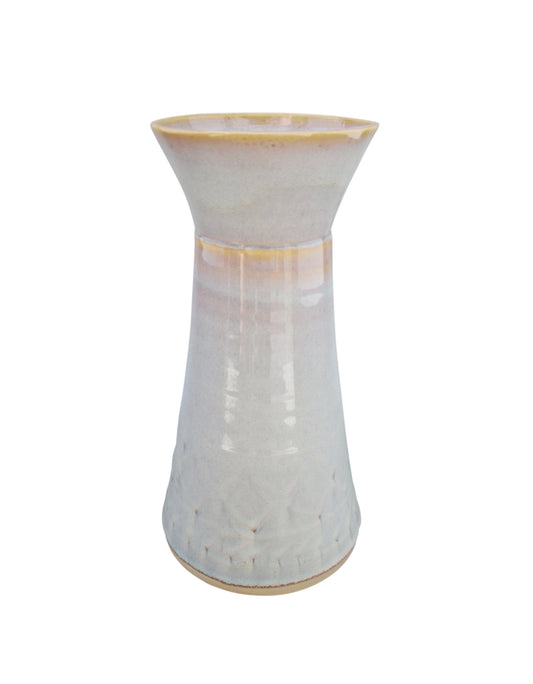 White Carafe with pattern made by castle arch pottery