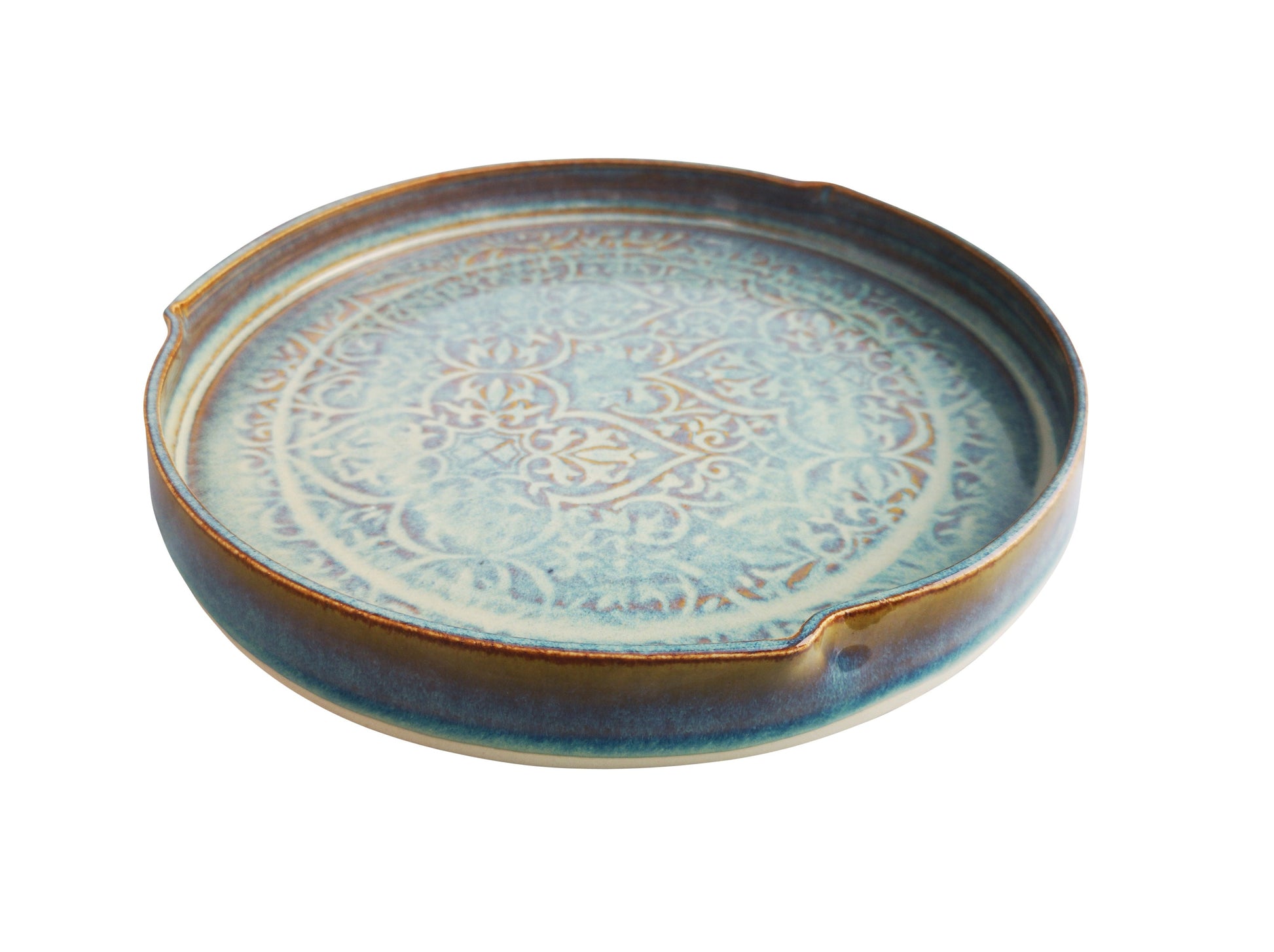 Green Serving Dish with pattern
