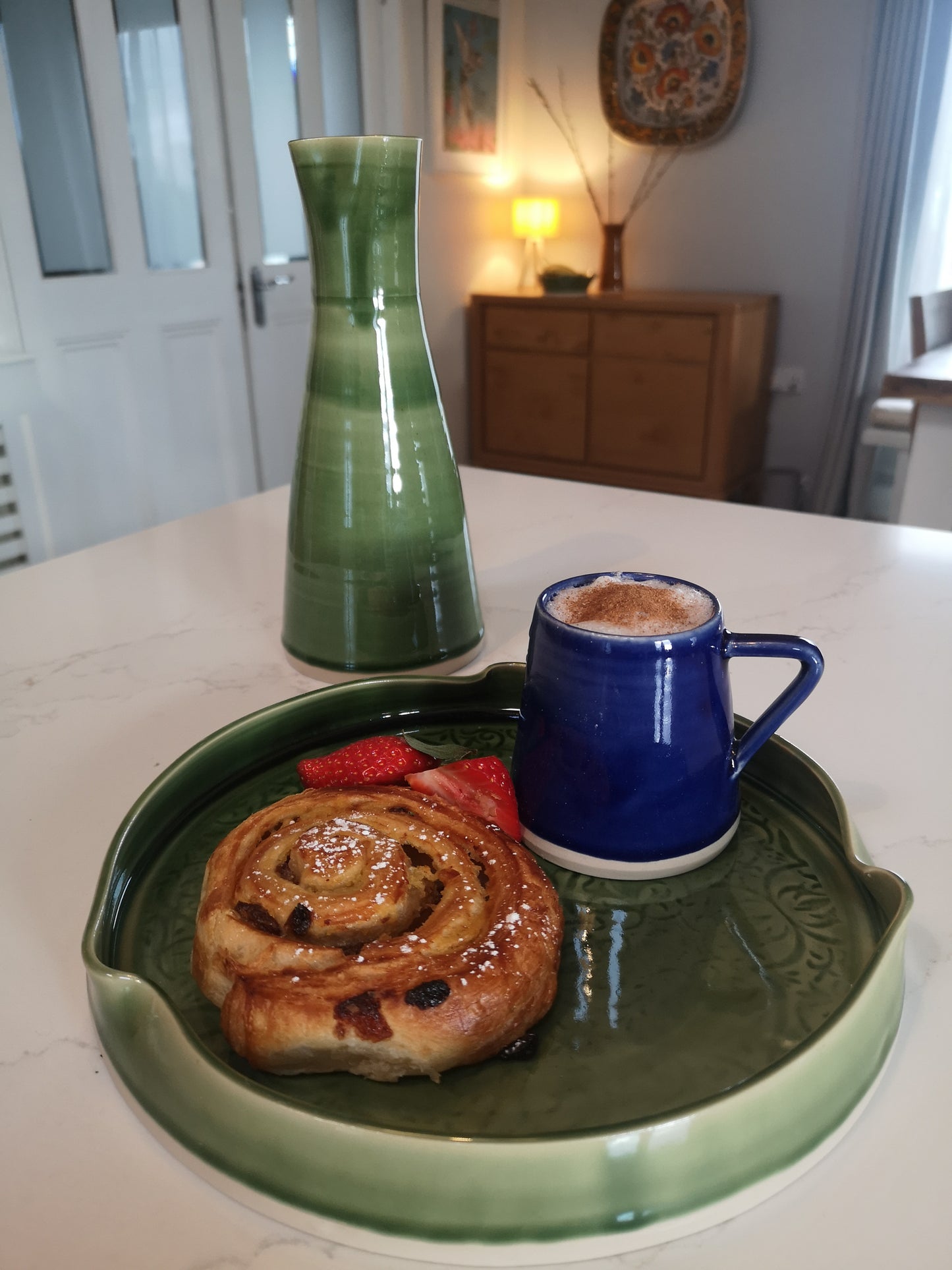 Serving Dish Georgian green