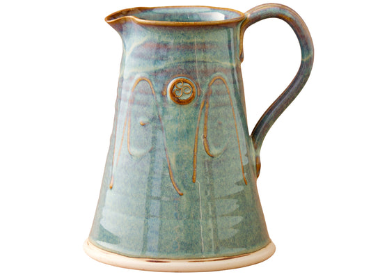 Large Green Pitcher handmade by Castle Arch Pottery